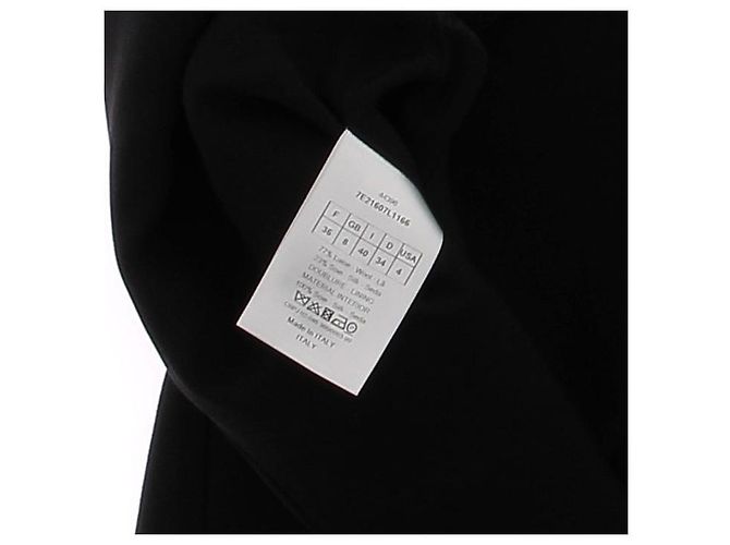 CHRISTIAN DIOR Kleider T.FR 36 Wolle Schwarz - Ansicht 6