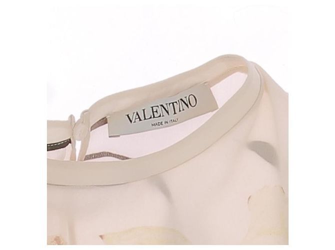 VALENTINO GARAVANI Tops T.FR 36 Seda Beige - vista 5