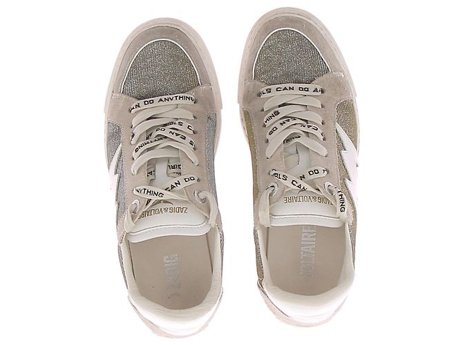 ZADIG & VOLTAIRE Sneakers T.EU 37 Pelle Argento - vista 6