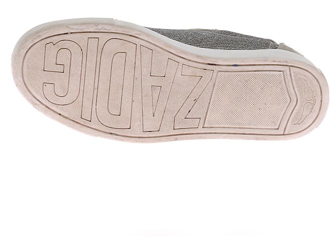 ZADIG & VOLTAIRE Sneakers T.EU 37 Pelle Argento - vista 7