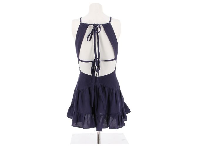 ZIMMERMANN Kleider T.0-5 0 Leinen Marineblau - Ansicht 2