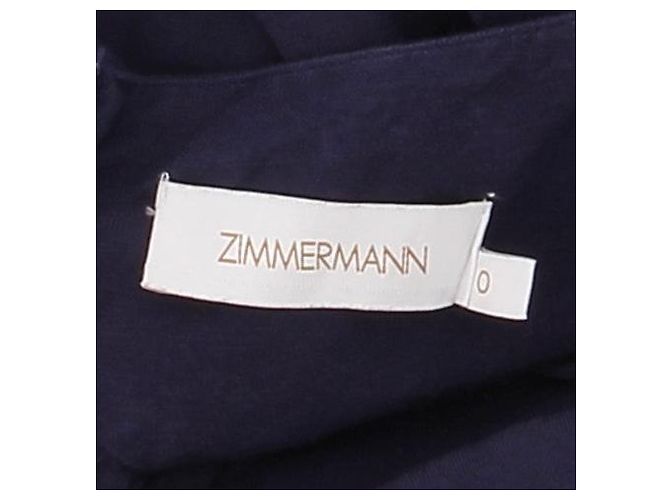 ZIMMERMANN Kleider T.0-5 0 Leinen Marineblau - Ansicht 5