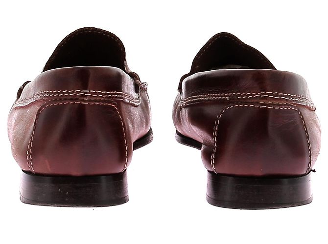 Autre Marque NON SIGNE / UNSIGNED Flats T.EU 37 Leather Dark red - view 5