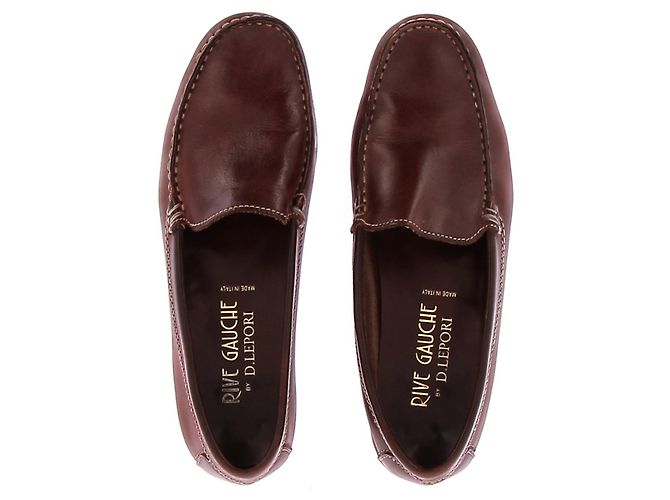 Autre Marque NON SIGNE / UNSIGNED Flats T.EU 37 Leather Dark red - view 6