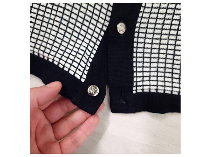 Versace Jeans Couture Camicia a quadri vintage Versace Nero Bianco - vista 9