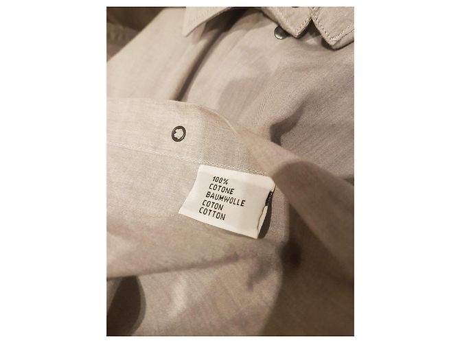Camicia Thierry Mugler Doppio Ritorto grigia in cotone Grigio - vista 3