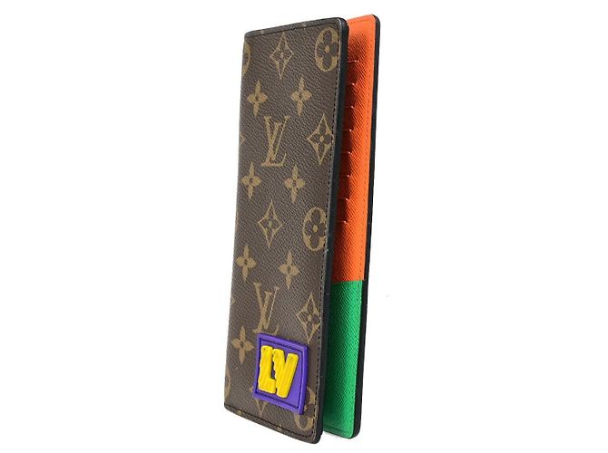 Cartera Brazza Louis Vuitton Castaño - vista 3