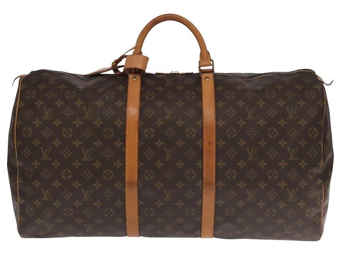 LOUIS VUITTON Monogram Keepall 60 Bolsa Boston M41422 LV Auth 101679 Monograma - vista 13