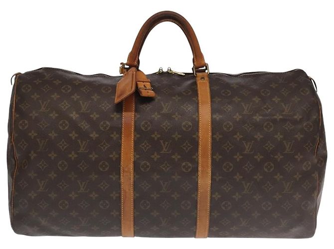 LOUIS VUITTON Monogram Keepall 60 Borsa Boston M41422 LV Auth 101788 Monogramma - vista 13