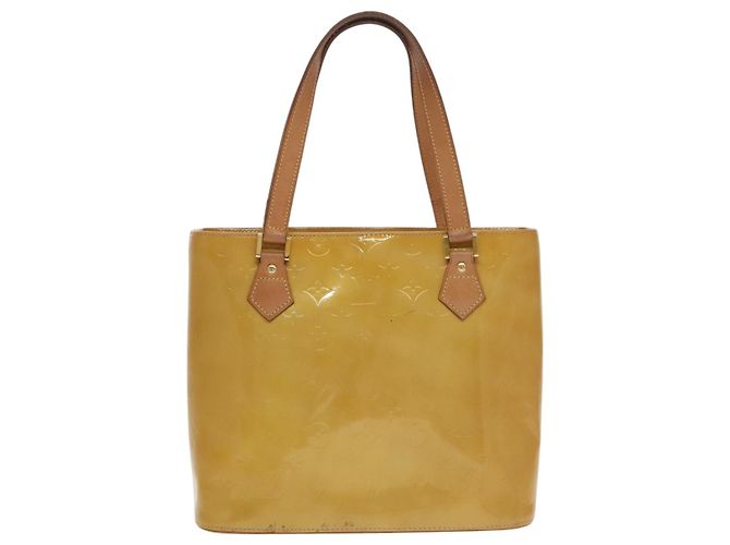 LOUIS VUITTON Borsa a Mano Monogram Vernis Houston Beige M91004 LV Auth th5476 - vista 13