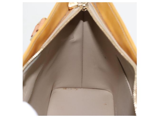 LOUIS VUITTON Borsa a Mano Monogram Vernis Houston Beige M91004 LV Auth th5476 - vista 18