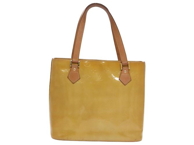 LOUIS VUITTON Borsa a Mano Monogram Vernis Houston Beige M91004 LV Auth th5476 - vista 2