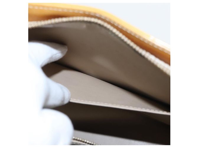 LOUIS VUITTON Borsa a Mano Monogram Vernis Houston Beige M91004 LV Auth th5476 - vista 22