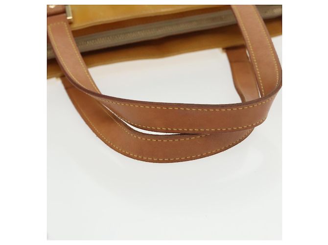 LOUIS VUITTON Borsa a Mano Monogram Vernis Houston Beige M91004 LV Auth th5476 - vista 7