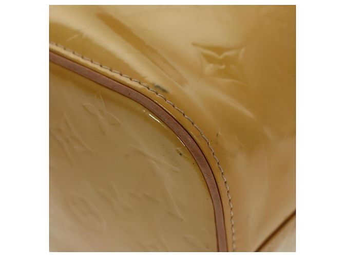 LOUIS VUITTON Borsa a Mano Monogram Vernis Houston Beige M91004 LV Auth th5476 - vista 9