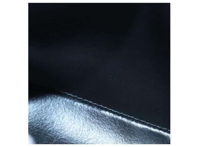 Borsa a tracolla BALENCIAGA Borsa per fotocamera in pelle argento 552372 Auth bs20585 - vista 21