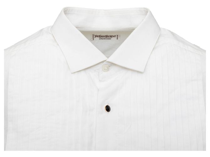 Camicia da smoking Yves Saint Laurent Bianco - vista 4