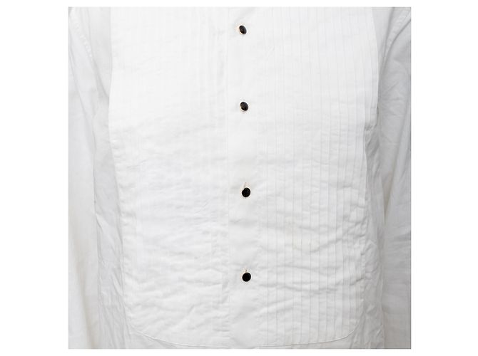 Camicia da smoking Yves Saint Laurent Bianco - vista 6