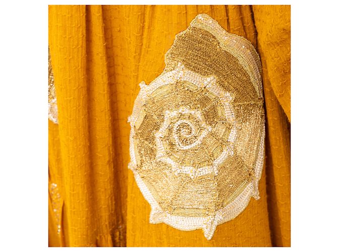 Autre Marque Rara Avis de Sonal Verma Vestido Largo Boho Amarillo - vista 10