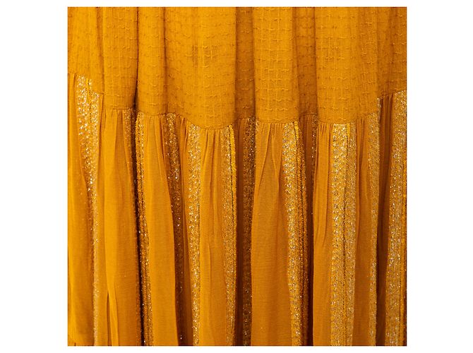 Autre Marque Rara Avis de Sonal Verma Vestido Largo Boho Amarillo - vista 11