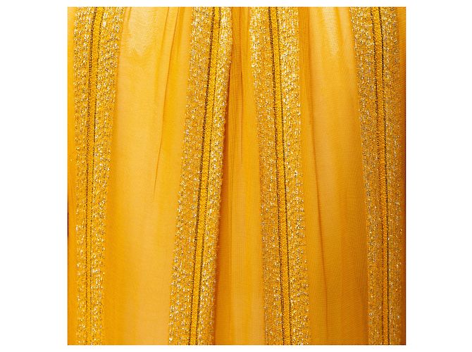 Autre Marque Rara Avis de Sonal Verma Vestido Largo Boho Amarillo - vista 12