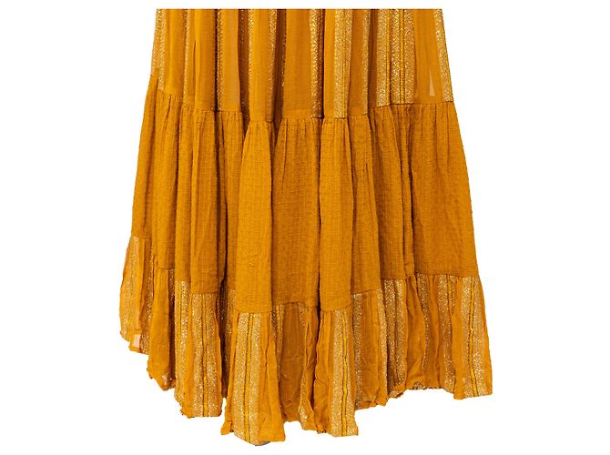 Autre Marque Rara Avis de Sonal Verma Vestido Largo Boho Amarillo - vista 6