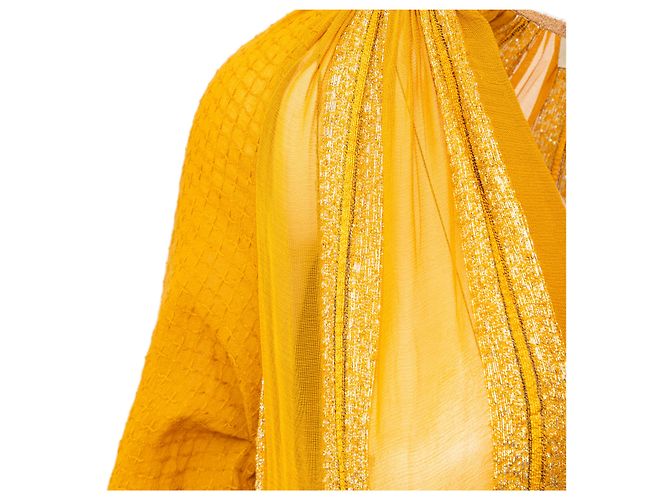 Autre Marque Rara Avis de Sonal Verma Vestido Largo Boho Amarillo - vista 7