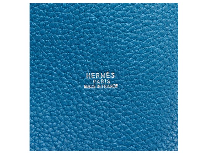 Blauer Hermès Clemence Mangeoire Eimer PM - Ansicht 6