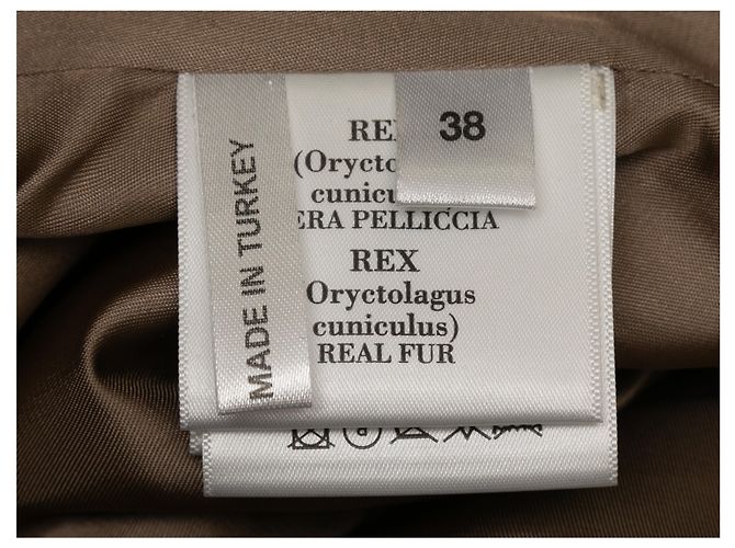 Autre Marque Grey Natacha & Vanessa Rabbit Fur & Fox Fox Zip Jacket Size FR 38 - view 6