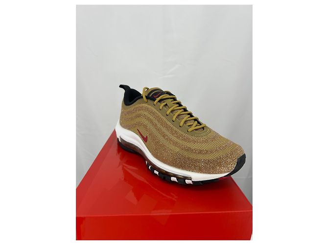 Nike Swarovski Air Max 97 LX Nero Bianco Rosso D'oro Caramello Cammello - vista 7