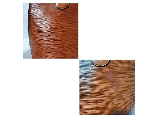 Borsa Cluny in pelle Epi Fawn Kenyan Louis Vuitton marrone - vista 14