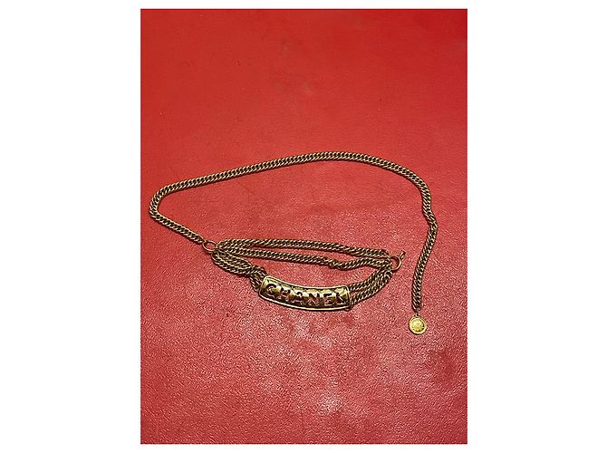 Cinturón Chanel Dorado Metal 80 cm - vista 2