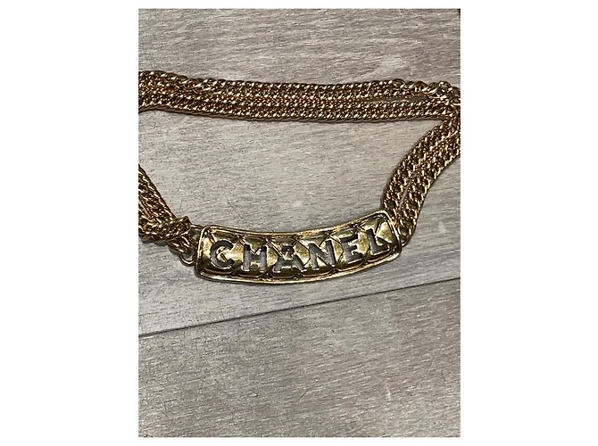 Cinturón Chanel Dorado Metal 80 cm - vista 9