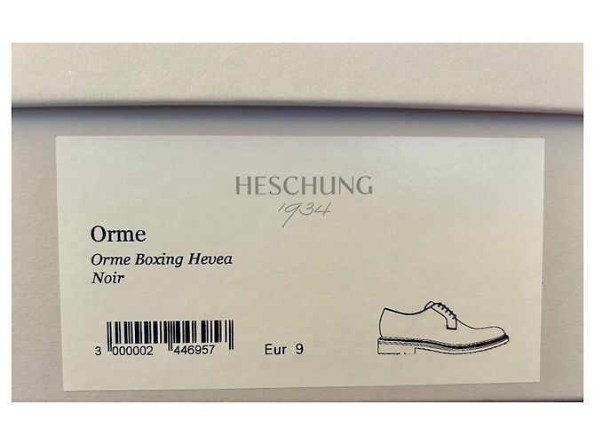 Scarpe Derby Heschung Orme Boxing Nero Pelle - vista 10