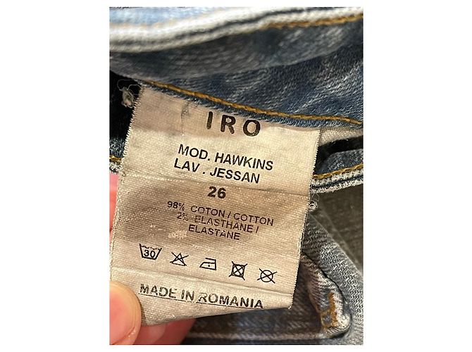 Jeans IRO T.us 26 Cotone Blu - vista 6