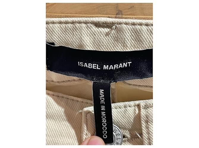 ISABEL MARANT Jeans T.FR 34 Algodón Beige - vista 4