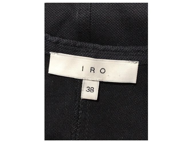 IRO Kleid T.FR 38 Leinen Schwarz - Ansicht 4