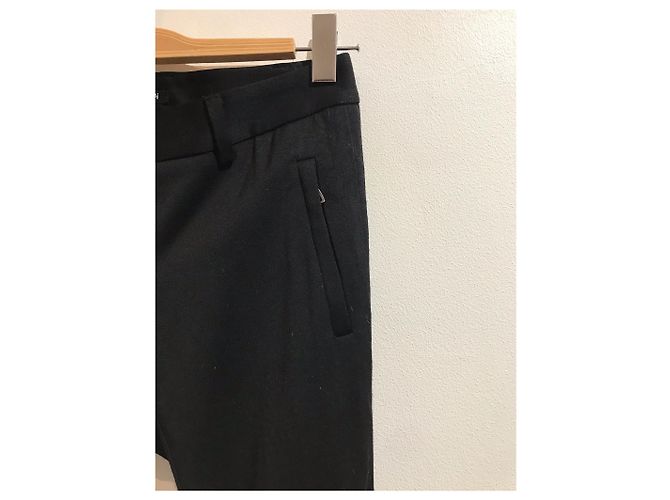 Pantalones BALMAIN T.FR 36 Lana Negro - vista 2