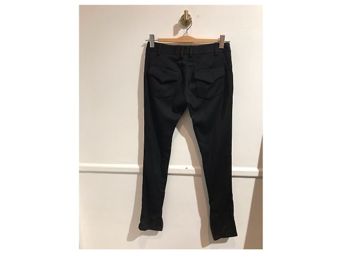 Pantalones BALMAIN T.FR 36 Lana Negro - vista 3