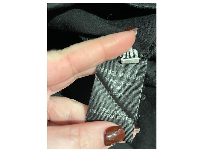 ISABEL MARANT ETOILE Tops T.Internacional XS Algodón Negro - vista 6