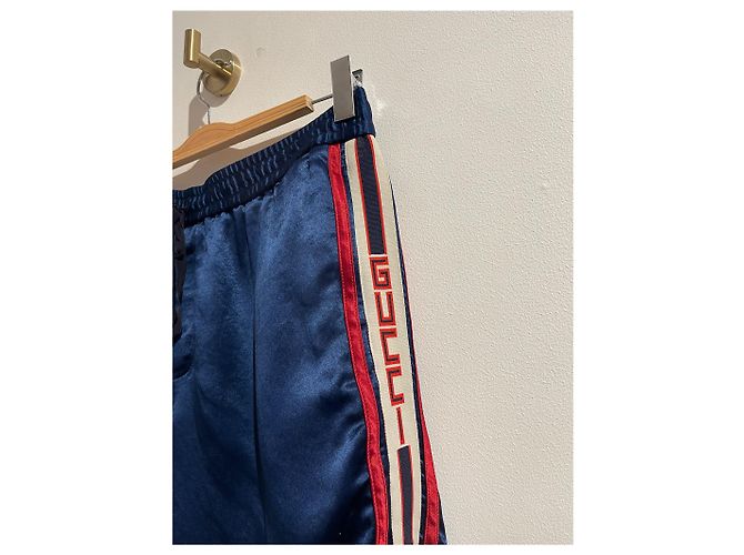 Pantaloni GUCCI T.IT 52 Cotone Blu - vista 4
