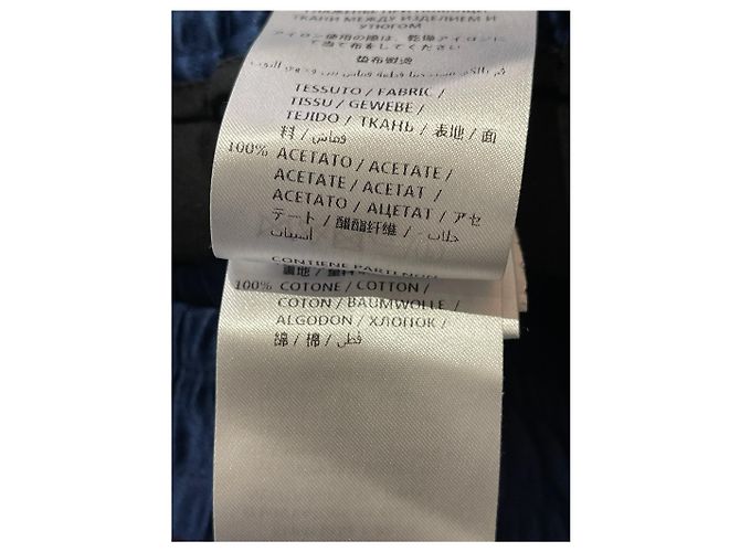 Pantaloni GUCCI T.IT 52 Cotone Blu - vista 6