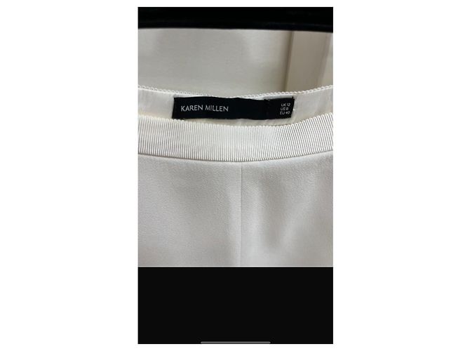 Falda acampanada blanca Karen Millen Blanco - vista 2