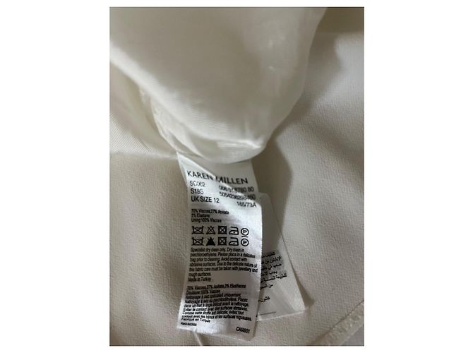 Falda acampanada blanca Karen Millen Blanco - vista 4