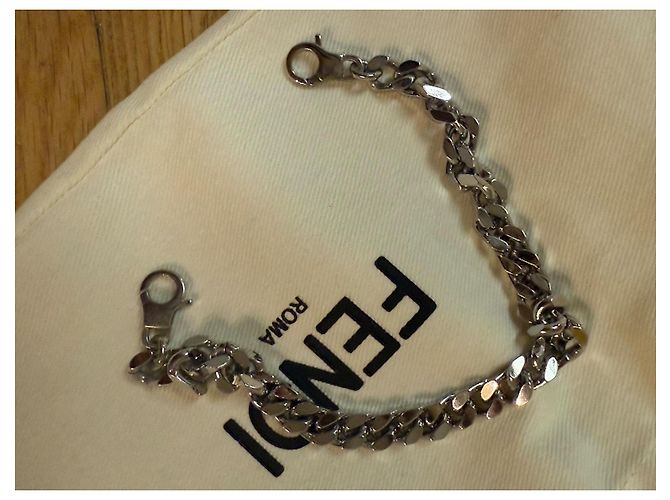 Fendi Micro-Baguette aus Python und Pelz Eggshell Aus weiß - Ansicht 9