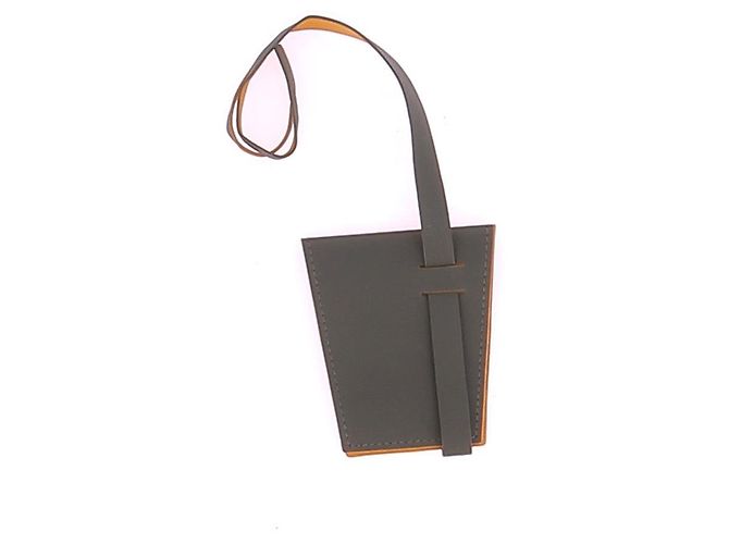 Autre Marque CAMILLE FOURNET Charm per borse T. Pelle Grigio - vista 2