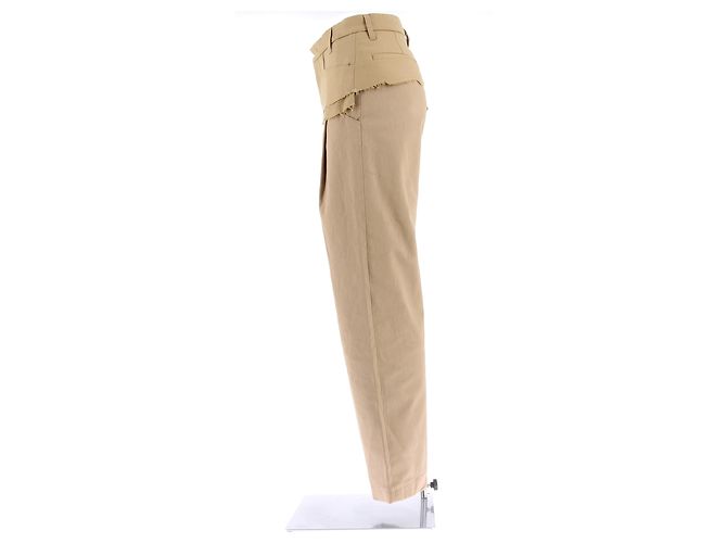 Autre Marque NO FIRMADO / SIN FIRMA Pantalones T.0-5 1 Algodón Beige - vista 4