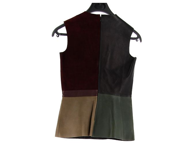 Céline CELINE Tops T.International S Cuero Negro - vista 2