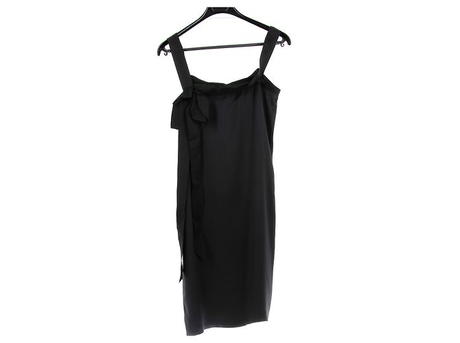 LANVIN Dresses T.FR 38 Silk Black - view 2