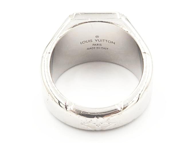 Anello sigillo Monogram Louis Vuitton Argento - vista 2